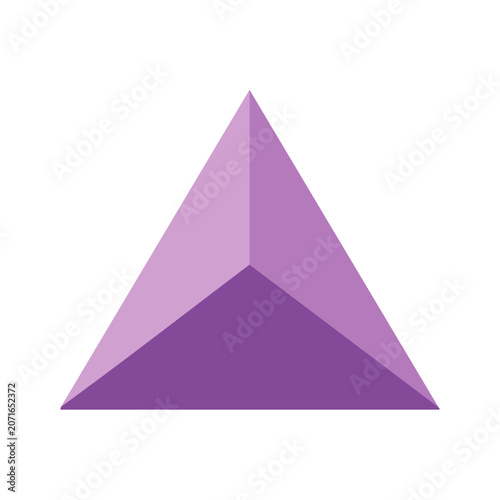 Purple Gradient Triangle Vector Shape