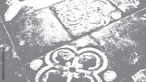 Fotografija Ancient stone inscription reflecting Roman era historical records Cultural herit