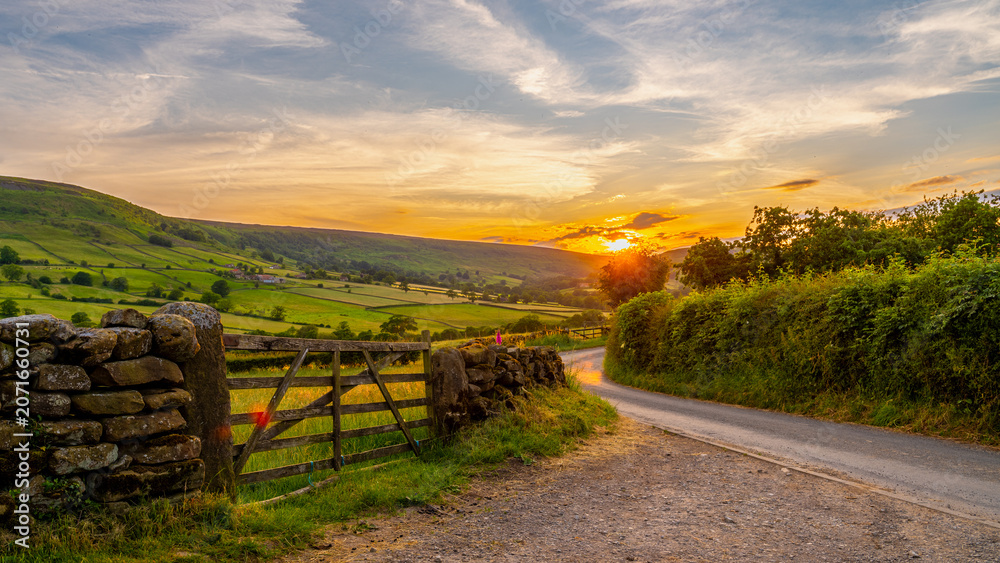 Fototapeta premium North York Moors is an area of natural beauty and it is a national park in England