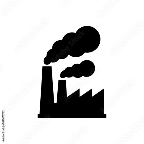 Fotografie Industrial Factory Air Pollution icon