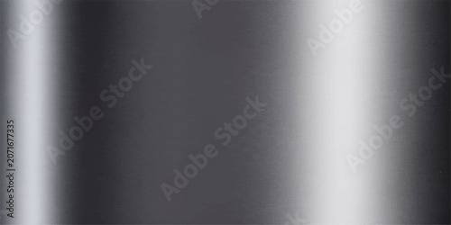 Schilderij op canvas A polished, reflective metal surface with vertical highlights creates a sleek, modern texture, ideal for industrial or technological themes
