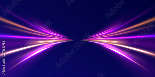 Canvas-taulu Abstract energy lines weave together into a luminous network that glows against a deep black background