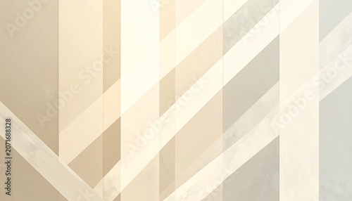 Minimalist Beige Geometric Stripes