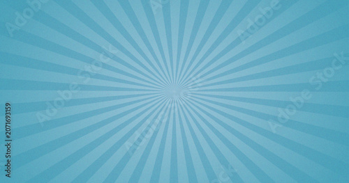 Blue Retro Sunburst Background with Vintage Radial Rays and Abstract Burst Design