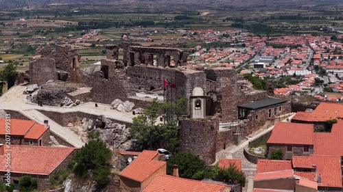 Historic Castelo Rodrigo Fortress Above Portuguese Countryside