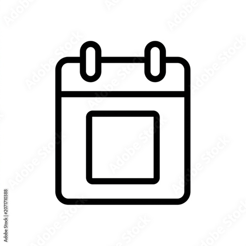 Simple Calendar Icon Design Element.