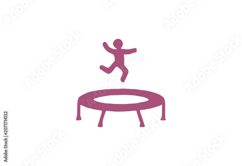 trampoline logo design concept for branding and identity.