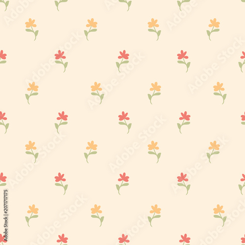 cute seamless pattern with small flowers