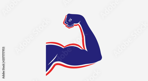 Photos Muscular Arm Flexing Bicep Muscle.