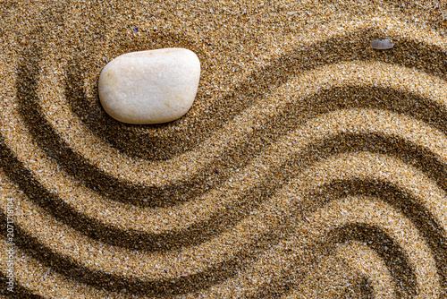 Canvas Print zen stones on sand