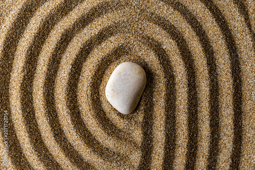 Canvas Print zen stones on sand