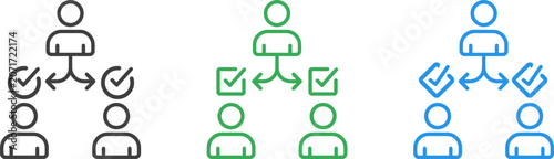Vector illustration of a family tree with directional
