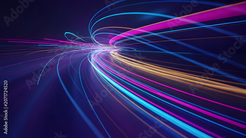 Abstract motion speed, lighting background with attractive colors.  