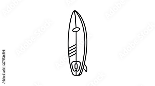 Photos Surfboard Line Art Silhouette surfing board watercraft
