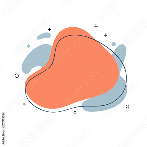 Abstract organic blob vector illustration