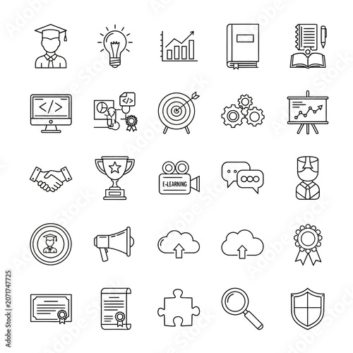 Business icons and symbols collection.