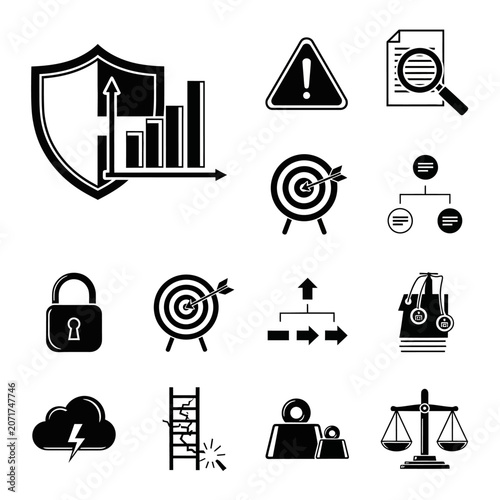Business icons and symbols set.