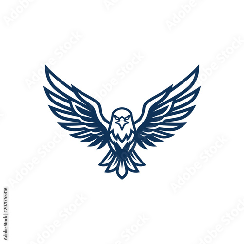 Minimalist Eagle Logo Vector Illustration