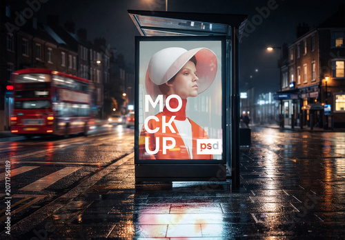 London night abri mockup