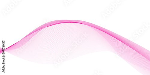 Obraz na płótnie Abstract pink mesh wave background with fluid silk texture on transparent grid for modern graphic design and digital presentation