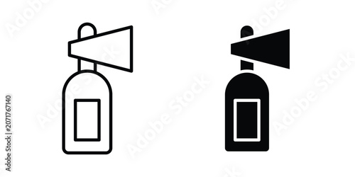 Vászonkép Air horn icon for graphic design projects and web designs
