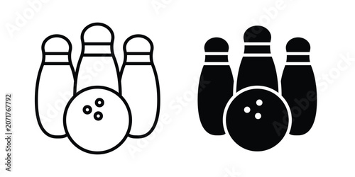 Photos Bowling icon for graphic design projects and web designs