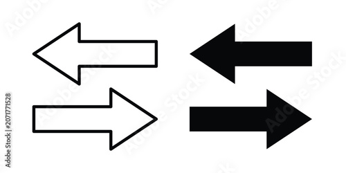 Tableau sur toile Transfer arrows icon for graphic design projects and web designs