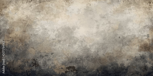 Foto Old Grunge Texture Background with Vintage Aged Paper and Wall Surface, Dark Dir