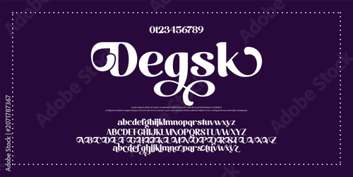 Photos Degsk Beauty elegant font alphabet logo