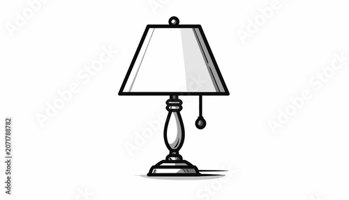 Quadro su tela Vintage Style Table Lamp Design.