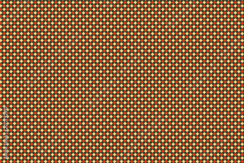 Scripted Content Diagonal Checkered Pattern in Olive Green, Terracotta and Beige Squares: Scalable Geometric Diamond Seamless Vector Pattern for Minimalist Fabric and Surface Branding