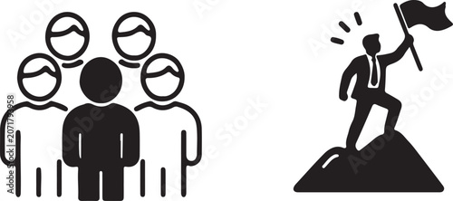  Business Teamwork, Communication and Workflow Automation Icon Set