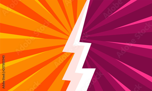 Dynamic Lightning Bolt Symbolizing Power and Energy.