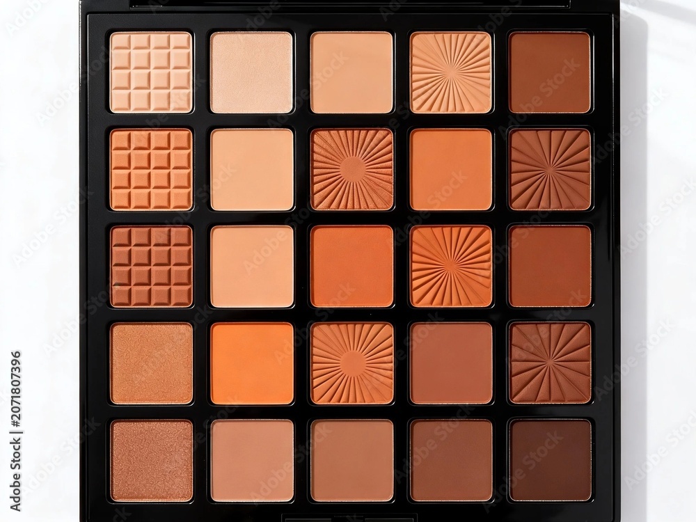 Fototapeta premium Makeup Palette with Warm Earth Tones