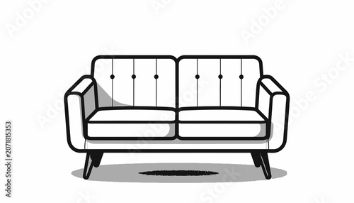 Modern Two Seater Sofa Furniture.