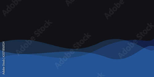 Photos Abstract background with dark blue ocean waves creating a calming and smooth visual effect