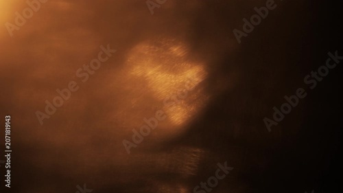 Golden warm light leak lens flare bokeh cinematic transition overlay