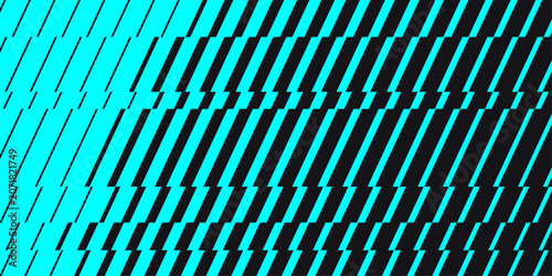 Dynamic tech geometric transition vector gradient neon blue background. Abstract sports background with speedy white stripe accent 