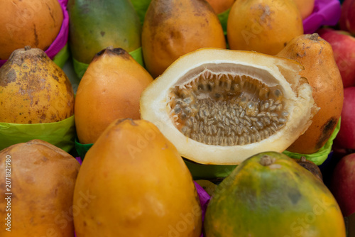 Sweet passionfruit or maracuja doce, a Brazilian variety with low acidity