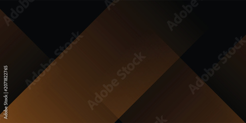 Tableau sur toile Abstract geometric background with overlapping orange and black rectangles