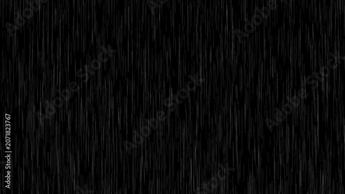 heavy rain looping over black background.Rainy Weather.Heavy rain and weather storm in raining season.Abstract vector background.seamlessly looped rain animation.