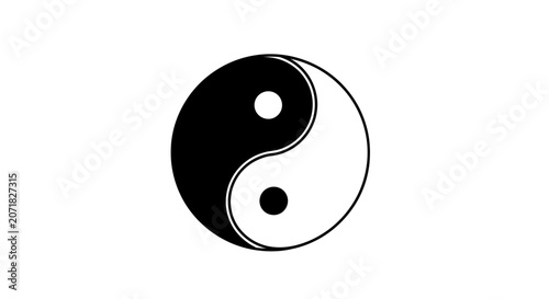 Yin yang symbol representing balance and harmony