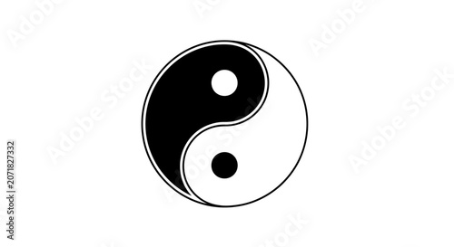Yin yang symbol represents balance harmony duality concepts