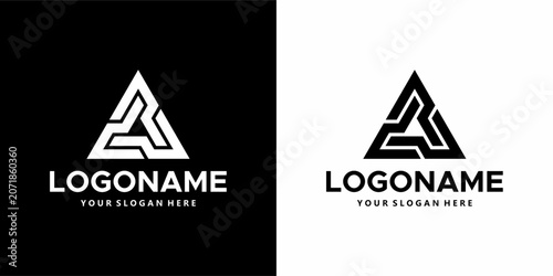 logo vector three triangle elements
