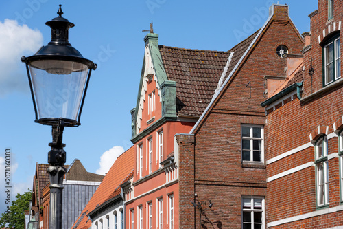 Historisches Friedrichstadt (Nordfriesland), Schleswig-Holstein. Stadtszenerie