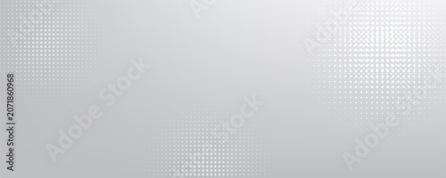 Minimal gradient background with a dotted pattern. The background is light gray, fading to white. The gray color is subtle and soft. Minimal halftone texture, halftone dotted background vector