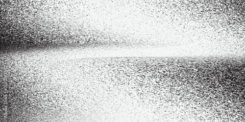 Abstract halftone burst. Glossy grunge vector with dotted grain texture. Halftone grain sound