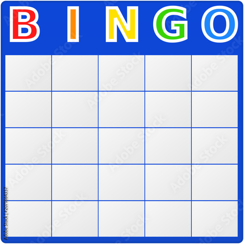 Custom Blank Bingo Maker Template