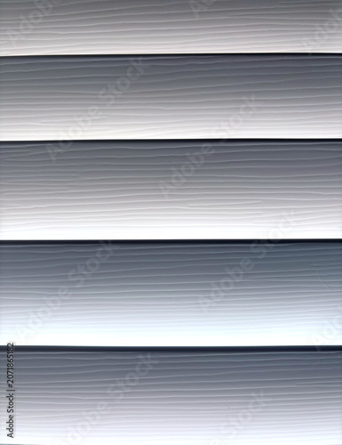 Close Up Texture of White Faux Wood Window Blinds