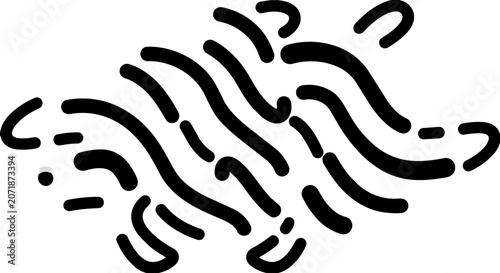 Foto black geometric lines Abstract Wave Segments